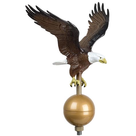 flag pole eagle top ornament